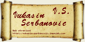 Vukašin Šerbanović vizit kartica